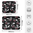 thumbnail image 2 of Ryvnso Cherry on Black Dish Drying Mat for Kitchen Countertop 16x18 Small Dish Pad Drainer Rack Dish Sink Mats, 2 of 7