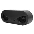 thumbnail image 4 of Altavoz dual Bluetooth inalámbrico portátil con altavoz estéreo de graves con luz LED para disco U negro, 4 of 9