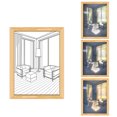 thumbnail image 1 of Marcos De Imagen Luz Nocturna Decoración acrílica LED luz pintura ornamento LED brillante marco de fotos arte de pared (O) Ehuebsd Para estrenar, 1 of 3