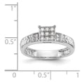 thumbnail image 7 of 14K White Gold Ring Band Engagement Semi Mount Diamond Round, Size 9, 7 of 7