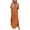 Orange, variant on Women's Casual V Neck Maxi Dress, Short Sleeve Loose Fit Long Dress with Pockets, Beach Vacation Daily Wear Summer Dresses for Women(Pink/XXL)