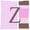 Pink, variant on Carolines Treasures CJ1005-ZPW1414 Letter Z Initial Monogram - Pink Stripes Decorative   Canvas Fabric Pillow 14Hx14W