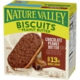 thumbnail image 3 of Nature Valley Biscuit Sandwiches, Chocolate Peanut Butter Snacks, 5 ct, 6.75 OZ, 3 of 8