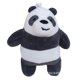 thumbnail image 2 of Set de muñecos de peluche con forma de panda, negro, blanco y marrón, 10 cm, 3 unidades, 2 of 2