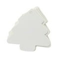 thumbnail image 2 of WRISTBIQUE 50Pcs White Kraft Paper Christmas Tree Ornaments for Marking, 2 of 7