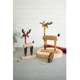 thumbnail image 2 of Kalalou Cabin Set Of Two Wood And Recycled Iron Deer With Natural NBA2393, 2 of 3
