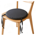 thumbnail image 5 of 30cm Round Chair Cushions with Ties - Non-Slip Dining Seat Pads for Indoor/Outdoor, Thick Comfort, Fade-Resistant, Set of 4, 5 of 5