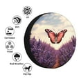 thumbnail image 4 of Pofeuu Butterfly Over Lavender Print Spare Tire Wheel Cover for Car Truck SUV Camper Universal Fit Spare Tire Cover RV Spare Tire Covers-14 inch, 4 of 6