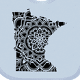 thumbnail image 4 of Inktastic Minnesota Silhouette Mandala Boys or Girls Baby Bib, 4 of 4