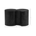 thumbnail image 3 of Meridian Furniture Dimple 2 Piece Black Terrazzo Pattern Iron Metal End Table, 3 of 5