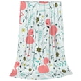 thumbnail image 2 of Sikiie Cute Flamingo Ultra-Soft Micro flannel Blanket Luxury All Seasons Warm Blanket for Bedding Sofa and Travel (4 sizes)-60"x50", 2 of 7