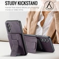 thumbnail image 6 of Allytechgroup Wallet Case for Samsung Galaxy A16 5G, RFID Blocking Premium PU Leather Cards Holder Retro Shockproof Scratch Resistance Phone Case for Women Men, Purple, 6 of 9