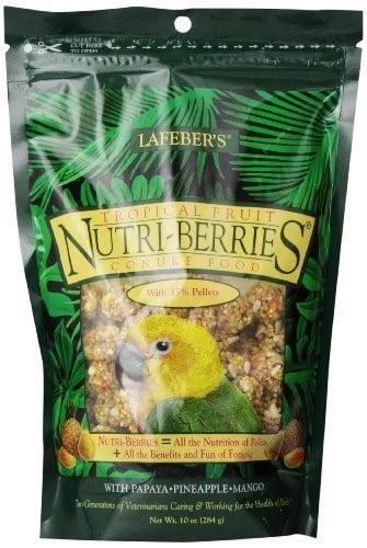 Lafeber's Tropical Fruit Nutri-Berries for Conures, 10-Oz