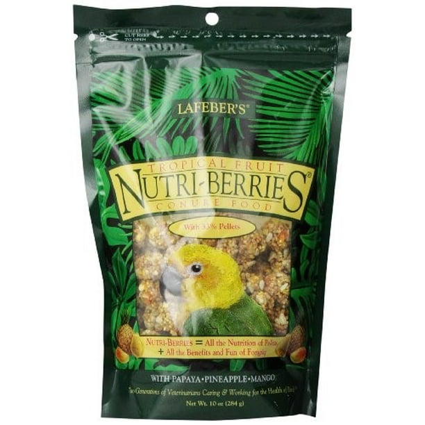 Lafeber's Tropical Fruit NutriBerries for Conures, 10Oz