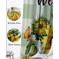 thumbnail image 3 of Sunflower Kitchen Curtains Summer Botanical Floral Sage Green Plaid Welcome Cafe Short Curtains for Bathroom Blackout Window Curtain Small Window Treatment Drapes for Bedroom Living Room 27.5"x39"x2, 3 of 9