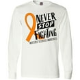 thumbnail image 3 of Inktastic Never Stop Fighting Multiple Sclerosis Awareness Long Sleeve T-Shirt, 3 of 5
