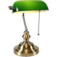 thumbnail image 1 of Glas Lampe de Bureau avec Connecteur à Fermeture Éclair (Vert) - Parfait, 1 of 3