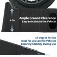 thumbnail image 6 of 2 Pack Car Ramps for Oil Changes, 15 Ton (30,000 LB) Capacity, 6.7 in High Lift Heavy Duty Service Ramps with Non Slip Surface, Portable for Home, 6 of 8