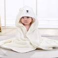 thumbnail image 2 of Toallas de bebé ultrasuaves de primera calidad: toalla de baño con capucha con bonito diseño de animales, extra absorbente, tamaño grande para recién nacidos, bebés y niños pequeños, ideal para la hor, 2 of 4