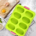 thumbnail image 5 of KMMYS Silicone Molds, 8-Compartment Nonstick Tray with Perforated Bottom for Even Baking, Heat-Resistant, Dishwasher Safe, Ideal for Baguettes, Dinner Rolls, Hot Dogs, and Mini Cakes, Kitchen Tool, 5 of 6