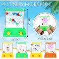 thumbnail image 2 of 6 Pieces Handheld Water Game Mini Arcade Water Ring Game Water Tables for Beach Toys Party Favor Fish Rings Fun Basketball Game for Teens Adults for Men Retro Pastime (Chic Style), 2 of 5