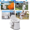 thumbnail image 5 of 5 Gallon Portable RV Toilet Camping Porta Potty with Paper Collection, Indoor Outdoor RV Toilet with Handle Pump, Leak-Proof for RV Travel, Boat, Trips, Outdoors, 5 of 8