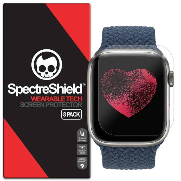 (8Pack) SpectreShield Screen Protector for Apple Watch 41mm Screen