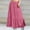 F-538Red, variant on ZHOGXU Women'S Skirt Summer Drawstring Elastic Waist Solid Color Flowy Bohemian Fashion Elegant Long Skirt For Everyday Wear,Khaki,L