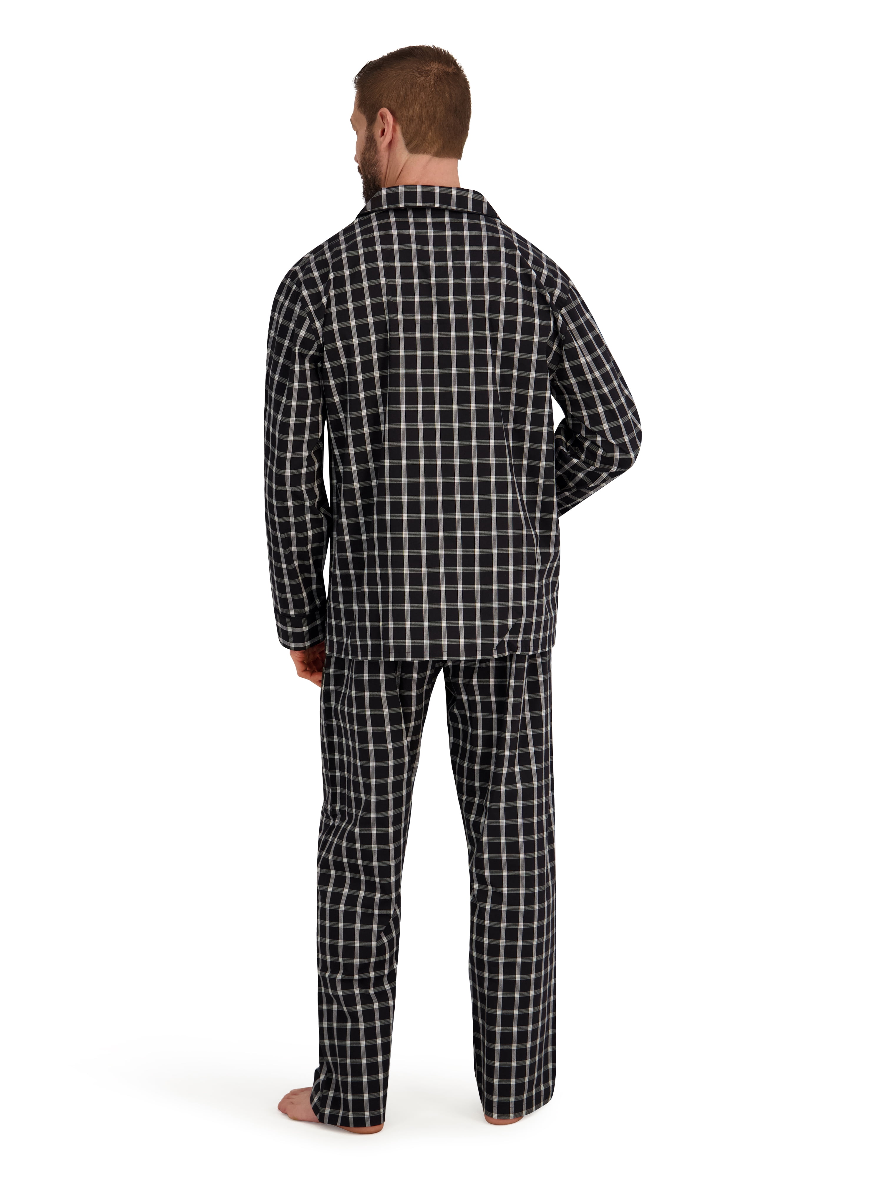 Hanes Men's Stretch Woven Pajama Set, 2-Piece, Sizes S-2XL