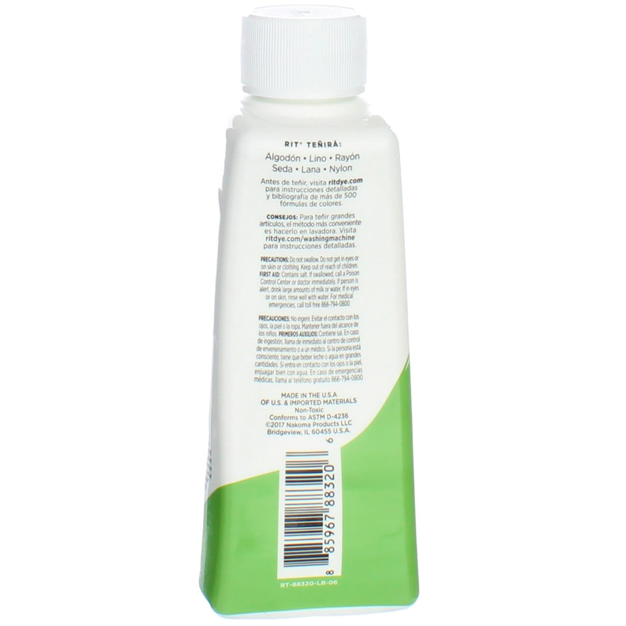Rit All-Purpose Liquid Dye, Kelly Green, 8 fl oz (4 pack)