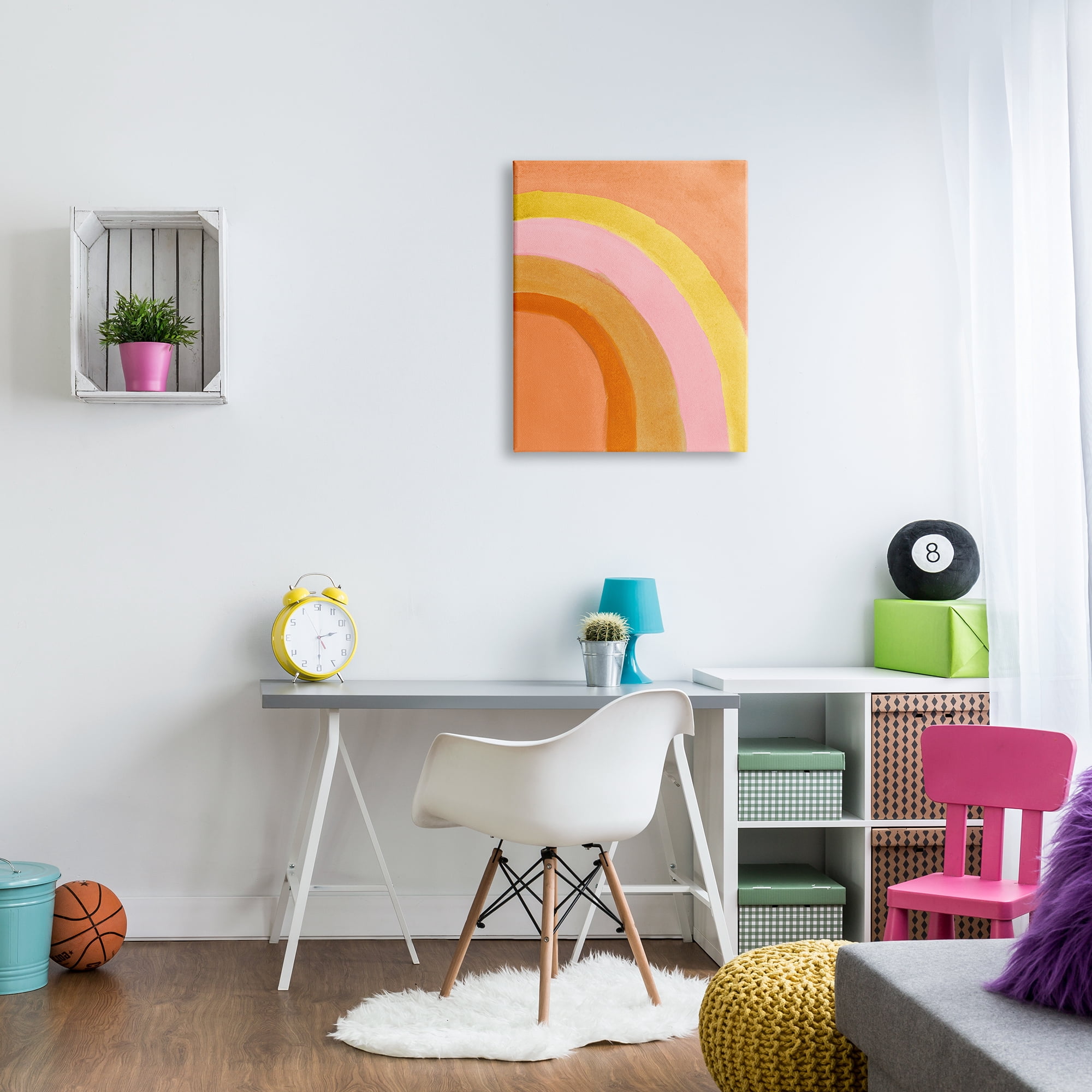 Stupell Indtries Summer Sun Rainbow Warm Tone Arches,24 x 30,Design by Emily Navas
