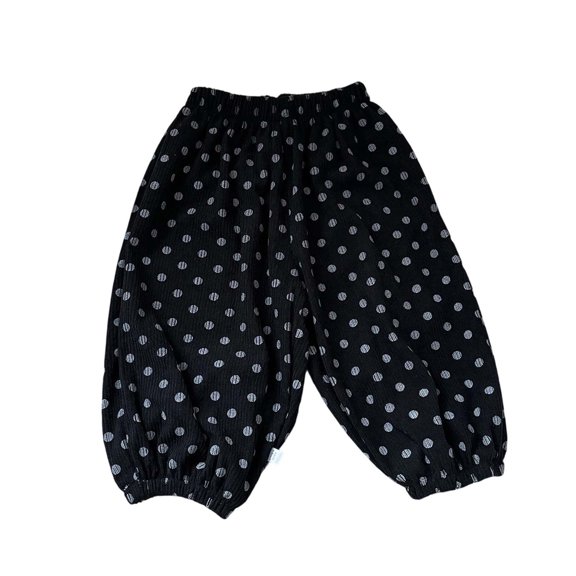 Plebaso Girls Baggy Jogger Sweatpants Elastic Waist Pull on Athletic Trousers Corduroy Cute Pants for Kids