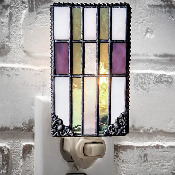 Stained Glass Mission Style Night Light