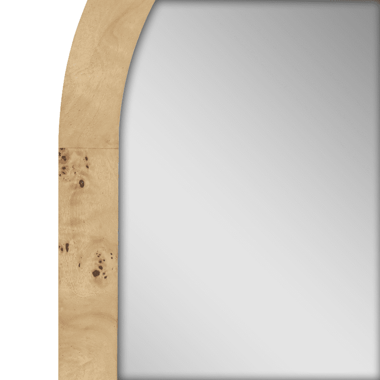 Arched Burlwood Vanity Mirror, 22" photo 4