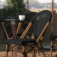 thumbnail image 2 of Taylor & Logan French Inspired Stacking Bistro Chair with Metal Frame Black/Natural Frame, 2 of 5