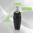 thumbnail image 2 of Pressure Washer Tips, Adjustable Pressure Washer Nozzle with 5 Spray Nozzle Tips, 1/4 Inch Quick Connect, 3000 PSI, 2 of 8