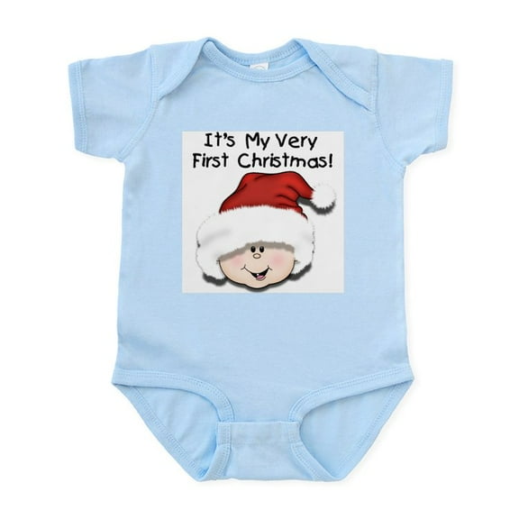 CafePress - White Baby 1St Christmas Infant Bodysuit - Baby Light Bodysuit, Size Newborn - 24 Months