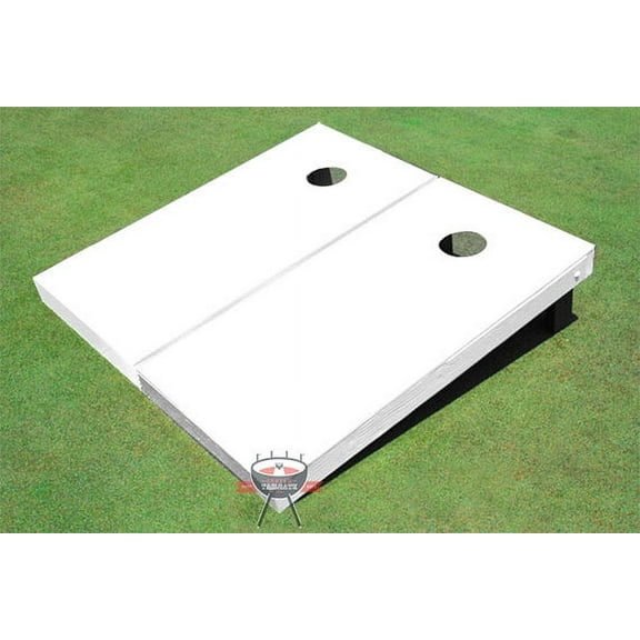 White Solid Cornhole Set