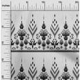 thumbnail image 2 of oneOone Cotton Poplin Gray Fabric Ikat Craft Projects Decor Fabric Printed By The Yard 42 Inch Wide, 2 of 5