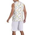 thumbnail image 2 of Naloa Floral Basketball Jersey Reversible Men's Mesh Athletic Sports Shirts Training Practice S-4XLLarge, 2 of 6