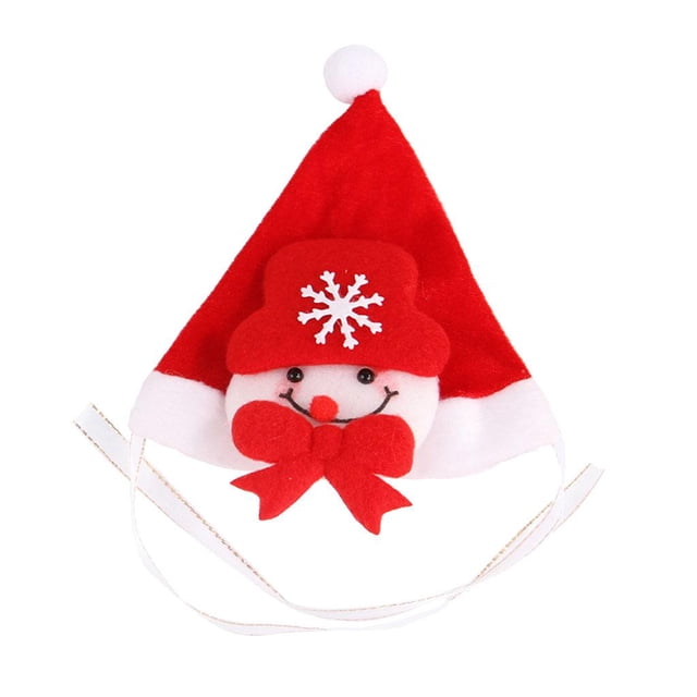 Accesorios para la cabeza del perrito del animal doméstico del sombrero del perro del animal doméstico de Monigote de nieve