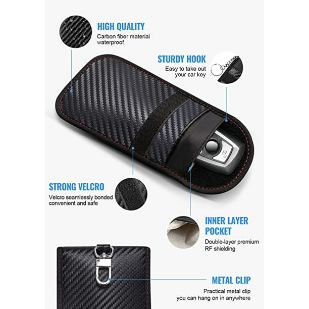 Faraday Bag for Key Fob(2 Pack), Faraday Cage Protector, Car RFID