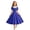 R109 Blue, variant on Ruiwil Little Girls Dresses Dailywear Casual Solid Color Short Sleeve V Neck Clothes Summer Comfortable Girl Dresses Size 5-6 Years Black
