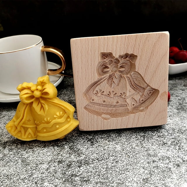 TIMIFIS Rubber Mold Novel Carved Model Cutter Wooden Gingerbread Shortbread Model Kitchen Gadgets