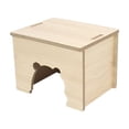 thumbnail image 1 of Casa de Madera para Hámster, Suministros de Paisajismo para Hábitat, Escondite para Mascotas, Cabaña de Juego, Escondite para Hámster, Lemmings, Hámst 15cmx11cmx11cm, 1 of 8