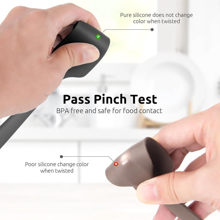 Mini Silicone Spatula, Black, 600°F Heat-Resistant photo 8