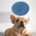 thumbnail image 4 of Adjustable cat hat,Dog Cat with Adjustable Elastic Band Warm,Pet Dog Adjustable Elastic Rope Under Chin,Cat Wool Yard Hat Adjustable Fashion Costume,Dog Decoration Hat Photo Props Diameter 5.1, 4 of 9