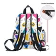 thumbnail image 5 of FORMRS School Backpack with Front Zippered Pocket 12" Student Travel Daypack, Yellow Retro Shapes, 5 of 6