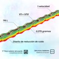 thumbnail image 4 of Cadena De Bicicleta Kmc Patriot 6/10 Pasos 116L Verde, 4 of 6