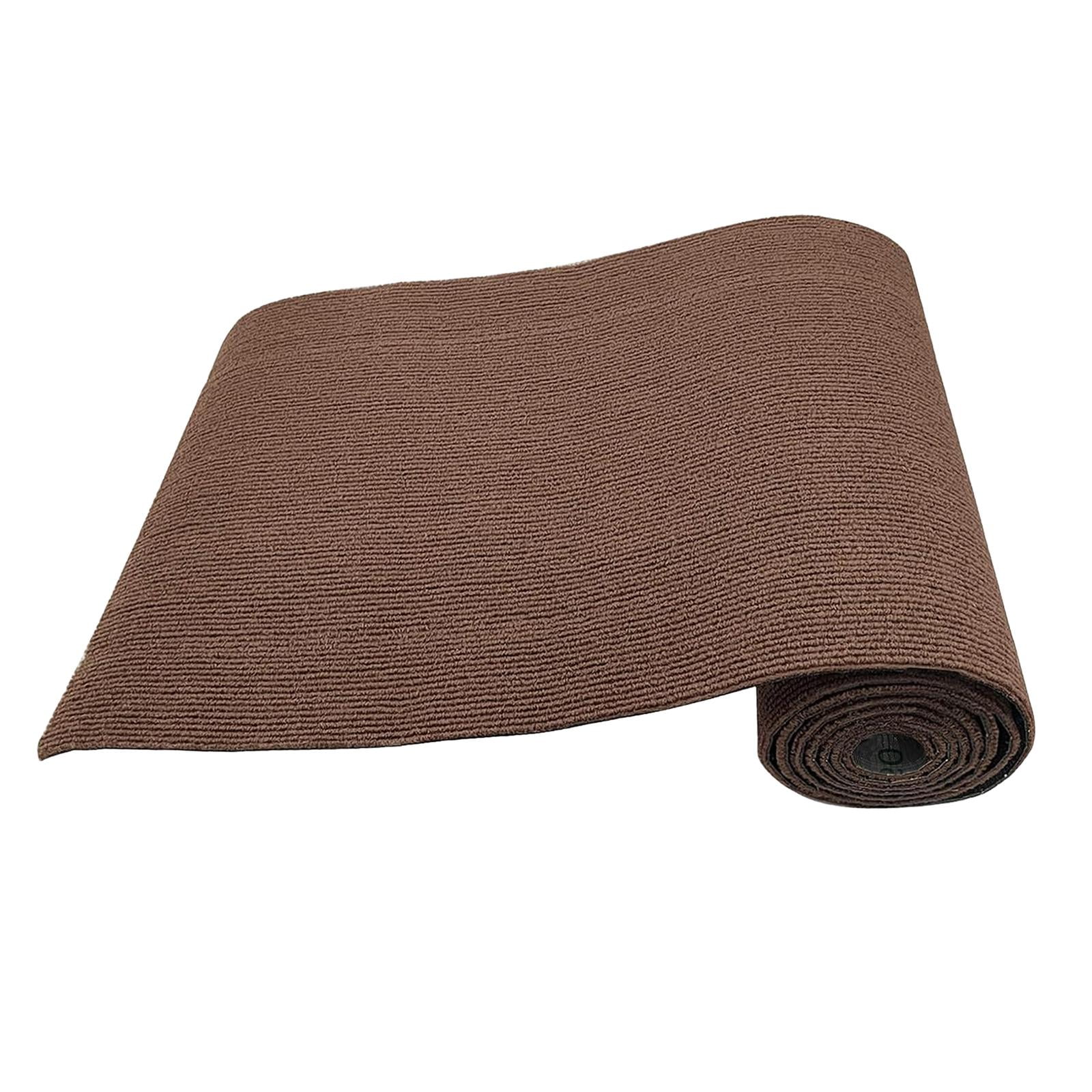 EHJRE Cuttable Scratching Mat for Cats, Self- Replacement Mat, 40 X 200 Cm, Cover for Scratching Post Shelves, Cat Carpet for Cat Scratching Post Brown